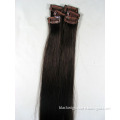 20" 6 pcs HUMAN HAIR CLIP IN EXTENSION #1B Natural Black,12"wide 30g HA35